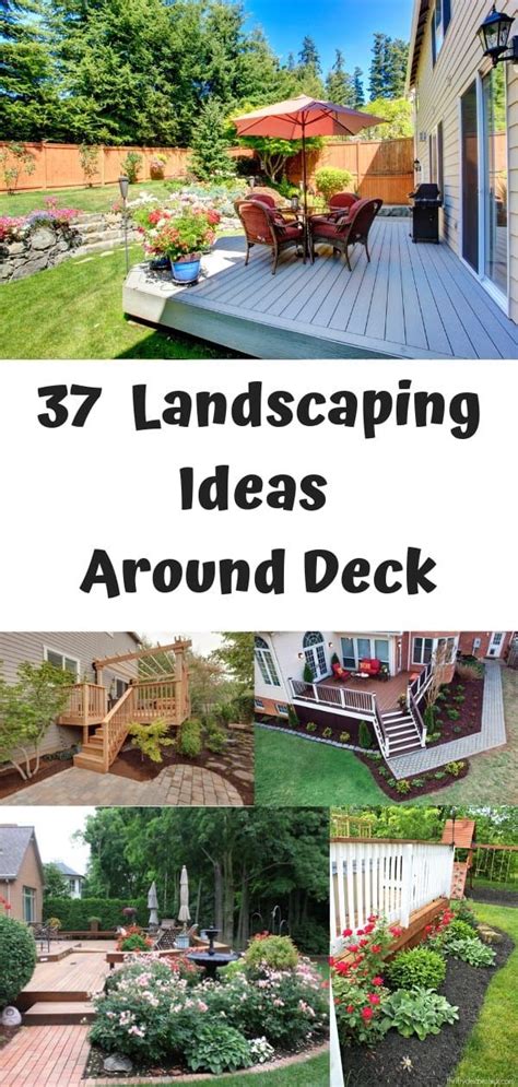 37 Beautiful Landscaping Ideas Around Deck Deck Landscaping