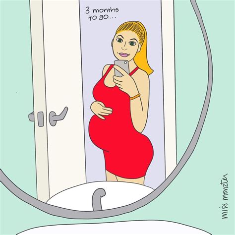 Part 3 Illustration By Missmonzter Pregnant Self Portrait Illustration Using Procreate