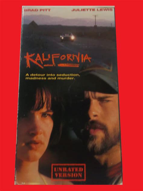 KALIFORNIA VHS FAST SHIPPING BRAD PITT JULIETTE LEWIS THRILLER SUSPENSE PLUS FREE GIFT