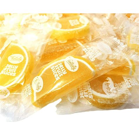 Funtasty Jelly Fruit Slices Lemon Flavored Individually Wrapped Bulk