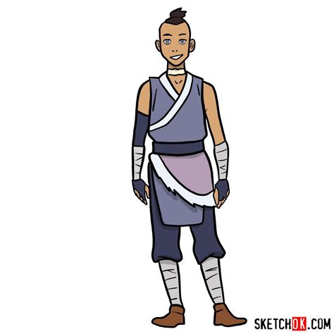 How To Draw Sokka S Face Step By Step Drawing Tutoria