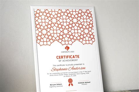 Islamic Certificate Template Docx Certificate Templates Stationery