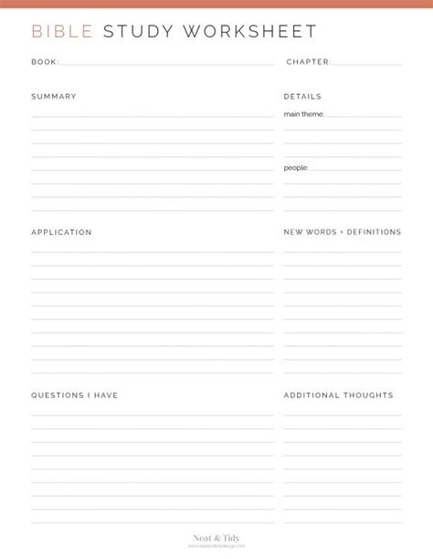 Free Bible Study Worksheets And Printables Worksheets Library