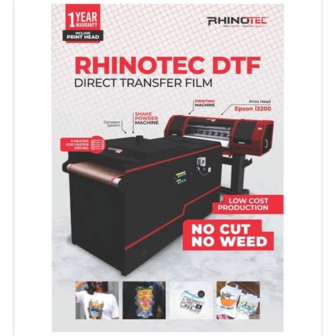 Jual Rhinotec Mesin Printing Dtf Direct Transfer Film Shopee Indonesia