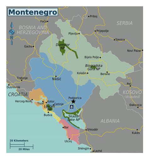 Large Regions Map Of Montenegro Montenegro Europe Mapsland Maps Sexiz Pix