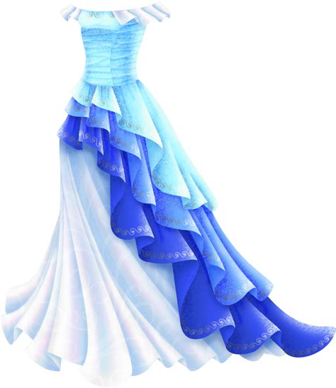 Shimmery Blue Princess Gown Dress Sketches Cute Prom Dresses Pretty
