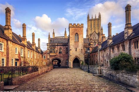Vicars Close Wells Cathedral Wells Somerset England Vicars Close