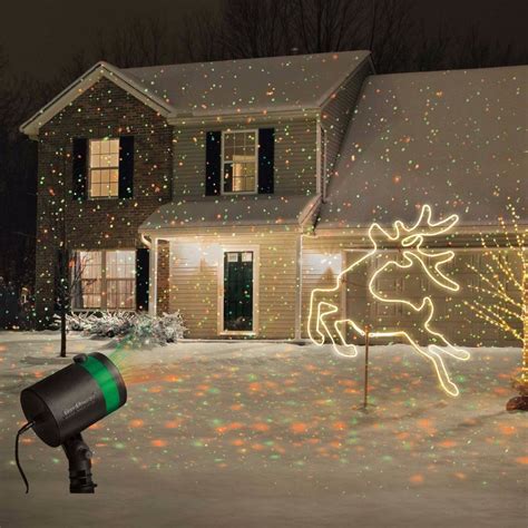 Set Of 2 Star Shower Laser Light Projectors Outdoor Christmas Show