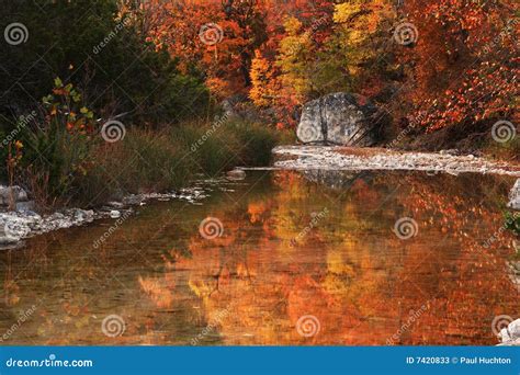 Autumn River Reflections Stock Image Image Of Lost Reflections 7420833