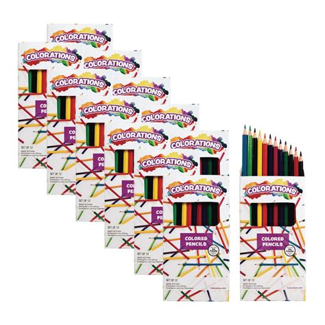 Colorations® Color Pencils 12 Colors 12 Packs Qty 12 Packs Style
