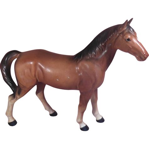 Brown Porcelain Horse Numbered Japan From Pennycandyantiques On Ruby Lane