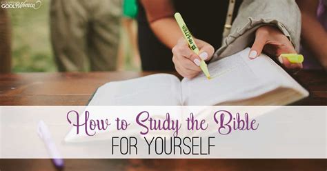 How To Study The Bible For Yourself Easy Beginner Method