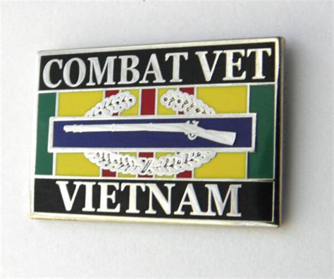 Cib Vietnam Combat Vet Veteran Lapel Pin Badge 1 Inch Cordon Emporium