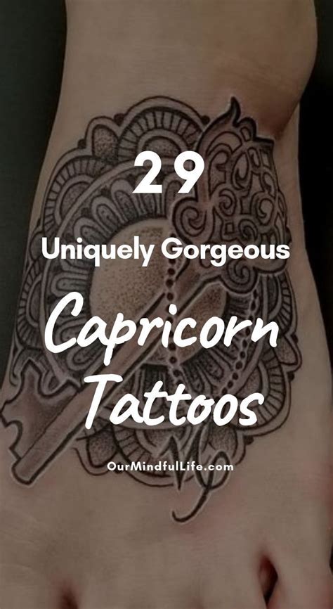 49 Original And Stunning Capricorn Tattoos And Meanings 2021