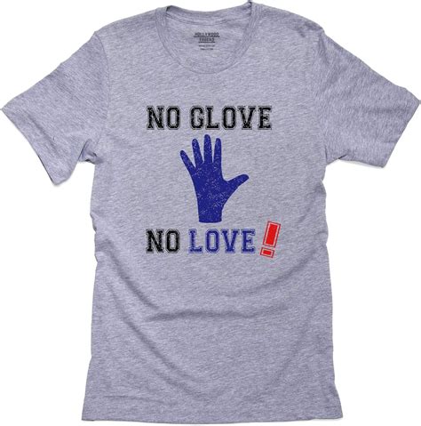 No Glove No Love Hilarious Condom Rubber Glove Graphic Men