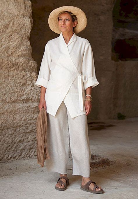 47 Summer White Linen Pants Outfit For Women Linen Jackets Style