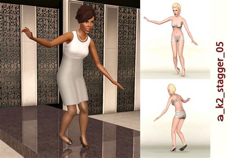 Mod The Sims Stagger Poses For Runway Mayhem