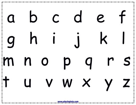 Free Printable Alphabet Chart