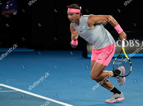 Spains Rafael Nadal Dashes Reach Ball Editorial Stock Photo Stock