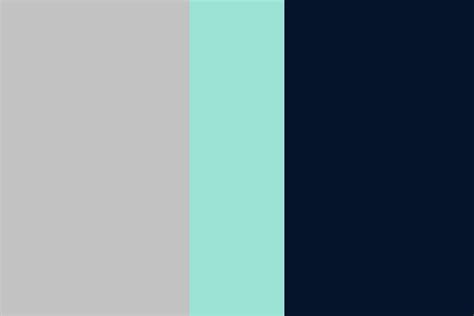 Mint Navy And Grey Color Palette