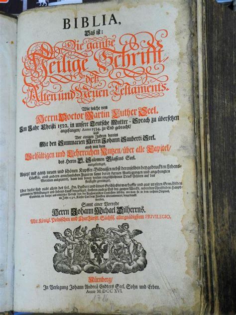 biblia das ist die ganze heilige schrift des alten und neuen testaments vorrede johann michael