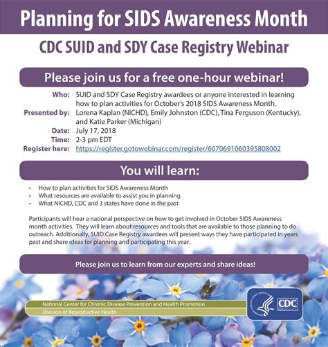 Colorado Child Fatality Prevention System: FREE WEBINAR Planning for SIDS Awareness Month