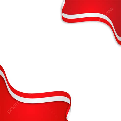 Merah Putih Vector Png Images Background Merah Putih Dan Pita Bendera