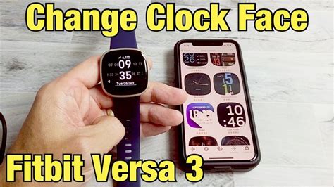 Fitbit Versa 3 How To Change Clock Face Watch Face Youtube