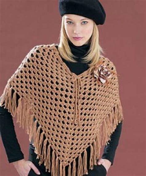 It's a superwash wool so you can launder it easily, too. Open Pattern Poncho | FaveCrafts.com