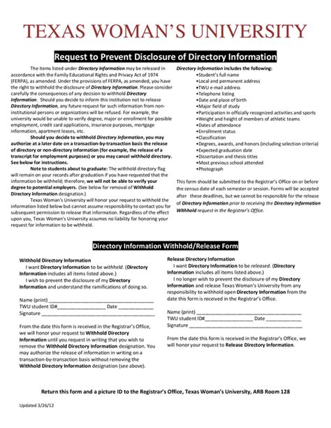 fill free fillable forms texas woman s university