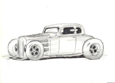 Pin By Dan The Hot Rod Man 1 On Dap Of Drawing Carsrods And Trucks 1