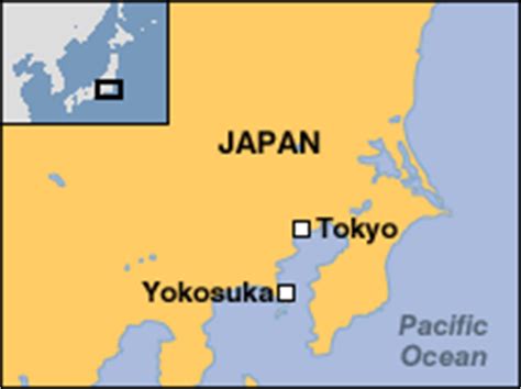 The facility is just south of tokyo near the entrance to tokyo bay. BBC NEWS | Asia-Pacific | US sailor held over Japan death