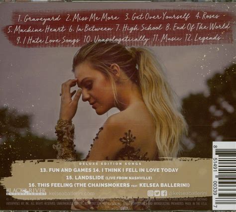 Kelsea Ballerini Cd Unapologetically Deluxe Edition Cd Bear