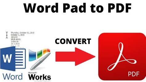 How To Convert Word File Into Pdf How To Convert Wordpad File To Pdf