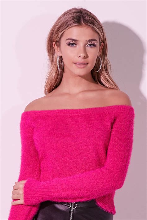 Pin By Stacy ️ Bianca Blacy On Clothing Hot Pink Sweaters Off