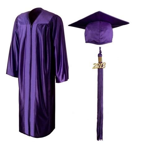 Shiny Purple Cap Gown Tassel 13 Liked On Polyvore Featuring