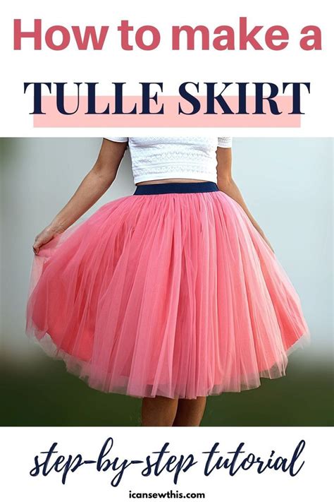 A Woman Wearing A Tulle Skirt With The Title How To Make A Tulle Skirt