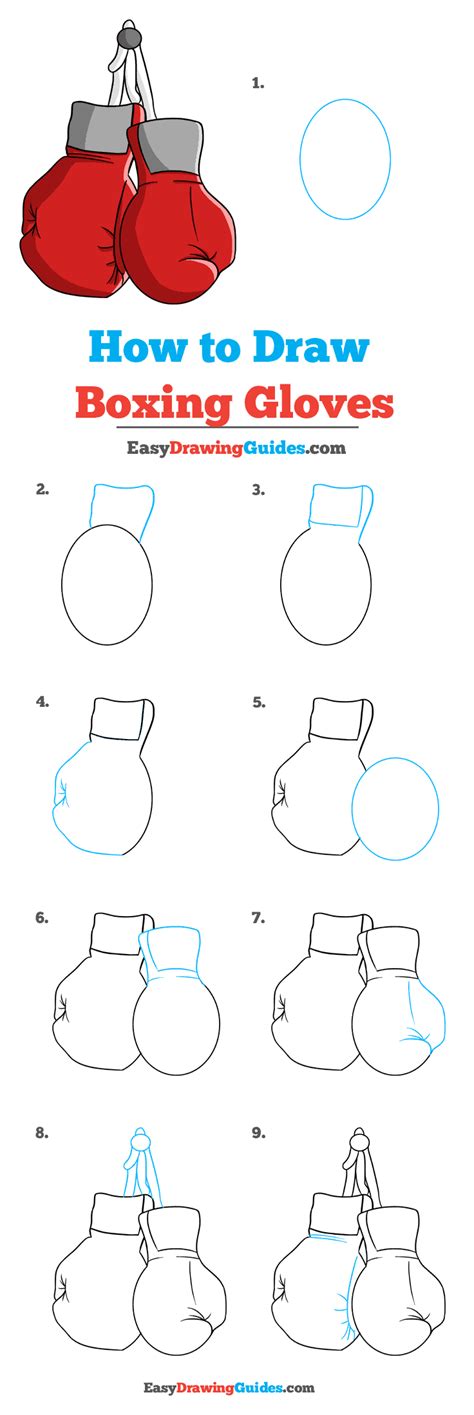 How To Draw Boxing Gloves Really Easy Drawing Tutorial Boxing