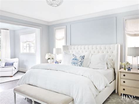 Soft Light Blue Master Bedroom With Blue Pillow Touches Home Bedrooms