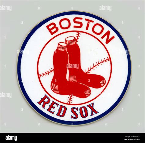 Vintage Major League Boston Red Sox Team Logo Decal Circa 1950s And 60s