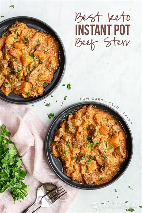 Best Low Carb Instant Pot Beef Stew Ketodiet Blog
