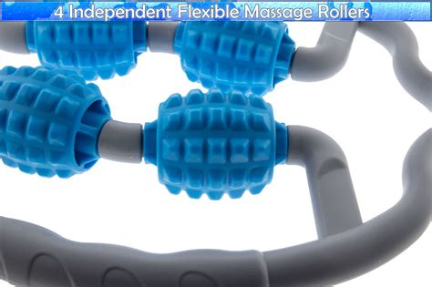 Quad Handheld Massager 360° Deep Tissue Muscle Roller Massage Ball For Muscle Pa 1295