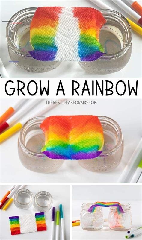 Grow A Rainbow Experiment Toddlercrafts This Grow A Rainbow