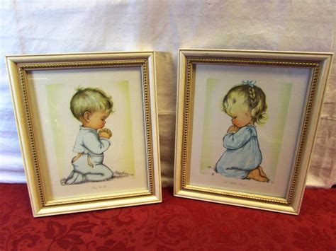 Lot Detail The Most Adorable Pair Of Vintage Framed