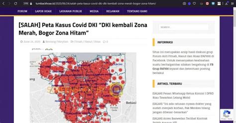 Salah Foto Peta Persebaran Covid Di Jakarta Berwarna Merah Dan My Xxx