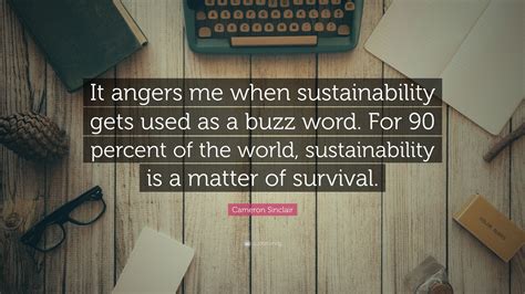 Cameron Sinclair Quote “it Angers Me When Sustainability Gets Used As