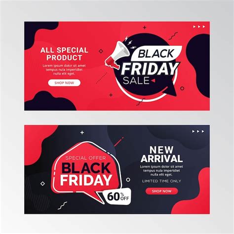 Premium Vector Black Friday Sale Banner Discount