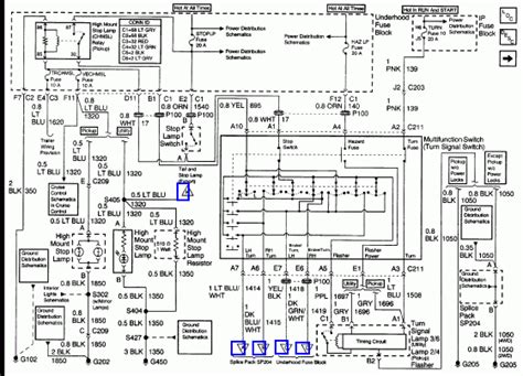 1998 Chevy S10 Tail Light Wiring Diagram