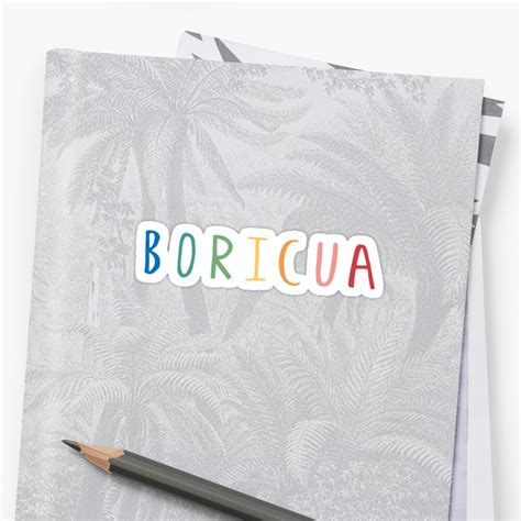 Boricua Sticker By Luggagestickers Redbubble