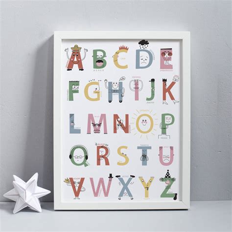 A Z Of Feelings Alphabet Print By Karin Åkesson Design